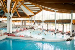 Ein Bild vom Hallenbad. 