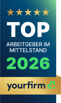 Siegel Yourfirm Top Arbeitgeber im Mittelstand 2026