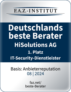 Deutschlands beste Berater: 1. Platz IT Security Dienstleister 2024 von FAZ