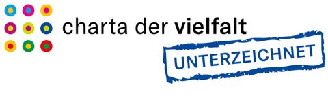 Siegel für die Unterzeichnung der Charta der Vielfalt durch die Kaiserswerther Diakonie.