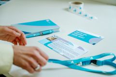 Flyer und Give-Aways der Kaiserswerther Diakonie.