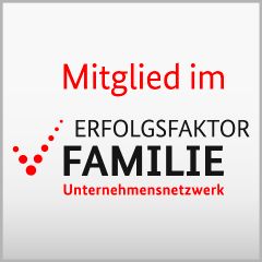 Siegel mit der Kennzeichnung: Mitglied im Erfolgsfaktor Familie Unternehmensnetzwerk