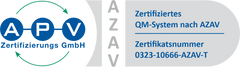 Wir sind als zugelassener Träger AZAV durch die APV-Zertifizierungs GmbH zertifiziert