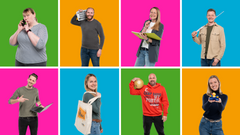 Headerbild mit 8 Mitarbeitenden im Porträt
