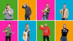 Headerbild mit 8 Mitarbeitenden im Porträt