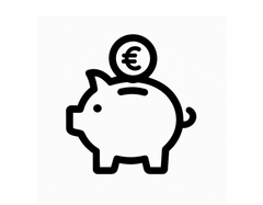 Symbol einer Spardose