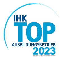 Logo für die Auszeichnung als TOP Ausbildungsbetrieb 2023