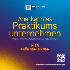 IHK Zertifikat, welches besagt, dass die ProPotsdam ein anerkanntes Praktikumsunternehmen ist.