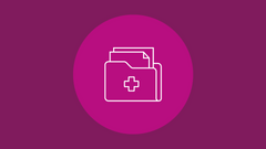 Icon mit Aktensammler und Plus-Symbol