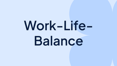 Work-Life-Balance