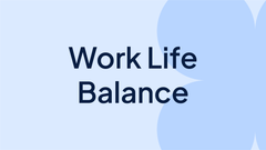 Work-Life-Balance