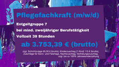 Gehalt einer Pflegefachkraft mit zweijähriger Berufserfahrung zzgl. Zulagen