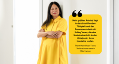 Thanh Hanh Doan-Tonne,  Sozialrechtsvertreterin Oberfranken "Mein größter Antrieb liegt in der sinnstiftenden Tätigkeit und der Zusammenarbeit mit Kolleg*innen, die das Soziale ebenfalls in den Mittelpunkt ihres Handelns stellen."