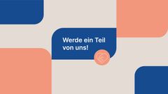 Grafik mit Text "Werde ein Teil von uns!"