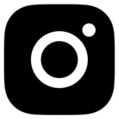 schwarzes Logo von Instagram